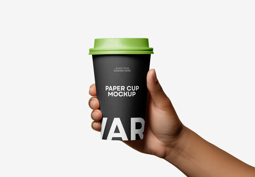 Paper Coffee Cup Mockup Generated with AI