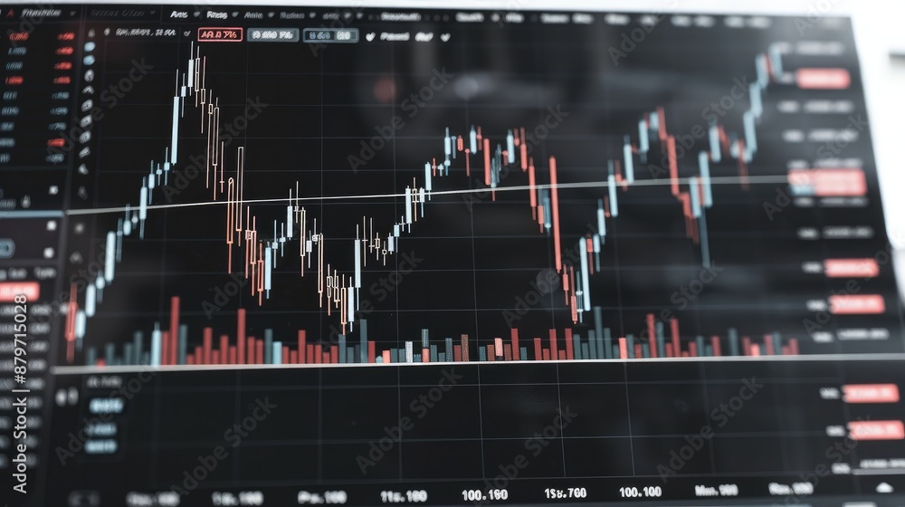 Aufkleber Trading charts three inside up pattern. Generative AI.