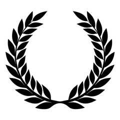 laurel wreath vector silhouette 