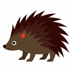 Porcupine vector illustration on white background