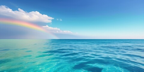 Obraz premium warm transparent sea in the rays of the summer sun , background