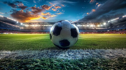 Naklejka premium Downloadable soccer stadium backgrounds , Virtual soccer stadium backgrounds , Sports photography , Sports graphic design