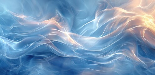 Fototapeta premium Abstract Blue and Orange Swirls