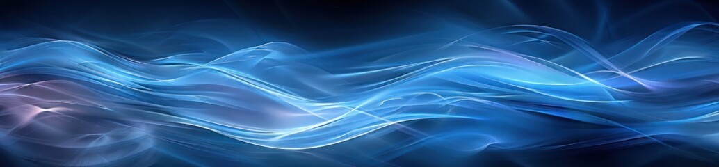 Fototapeta premium Abstract Blue Wave Illustration