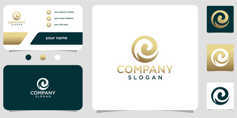 collection of initials letter E abstract monogram with gradient colors logo design vector business card template