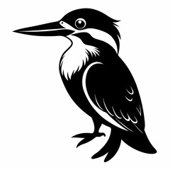 Kingfisher Black silhouette