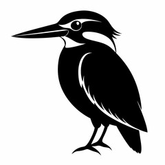 Kingfisher Black silhouette