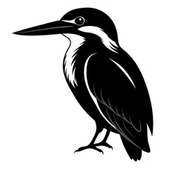 Kingfisher Black silhouette