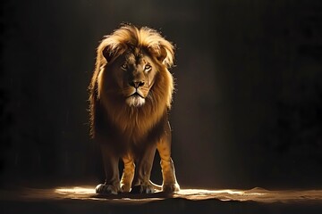 Obraz premium lion in the zoo