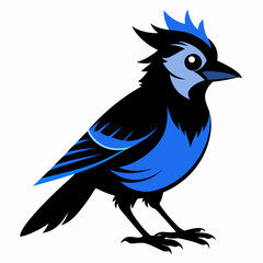 Black Blue Jay silhouette