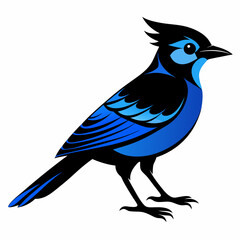 Black Blue Jay silhouette