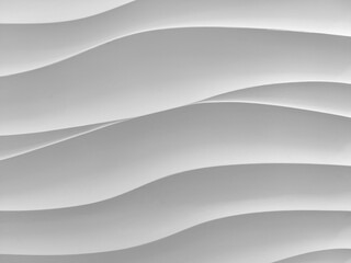 Abstract relief volume waves background. Black and white photo. Banner, web design, backdrop or wallpaper. Close-up. Copy space.