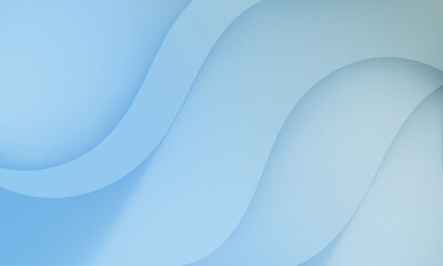 Abstract blue wave background. Dynamic shapes composition. Vector illustration