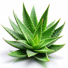 Aloe Vera leaves plant on white background