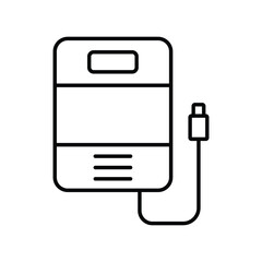 hard drive line icon with white background vector stock illustration