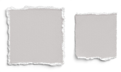 Pale Grey Deckled Edge Square Paper 2