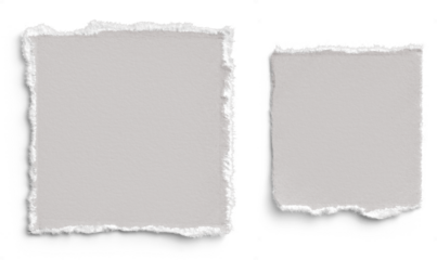 Pale Grey Deckled Edge Square Paper 2