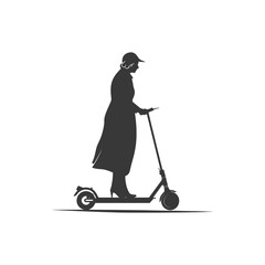 minimalist logo or symbol for elderly woman activity black color only