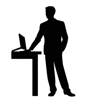 recommend clip art: business man  silhouette