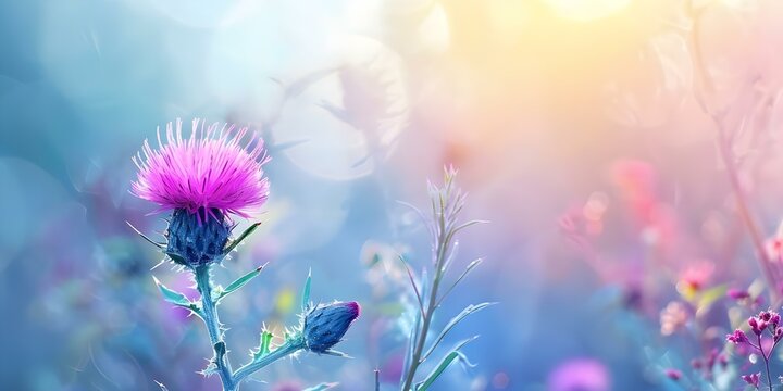 Marian thistle, also referred to as Scotch thistle, is a type of flowering plant. Concept That's correct! The Marian thistle, also known as Scotch thistle, is a beautiful flowering plant,