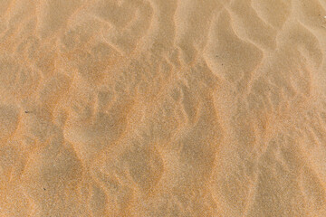 yellow sand of the Caspian Sea near Derbent, Dagestan, Russia