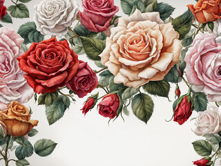 "An elegant arrangement of roses 