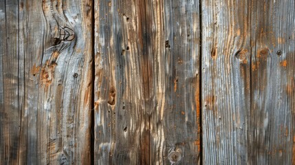 Naklejka premium Barn wood background with knots and grain patterns for a rustic feel
