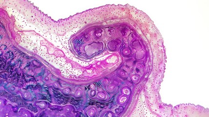 Obraz premium Microscopic View of Human Skin Tissue 