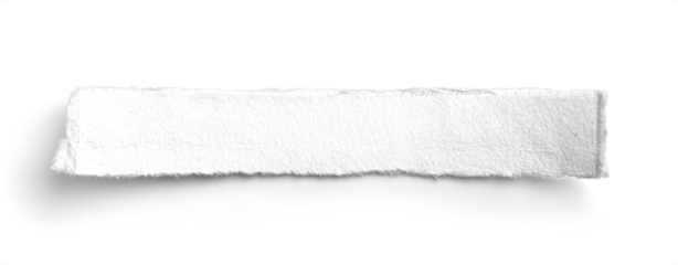 White Deckled Edge Landscape Paper Strip 4