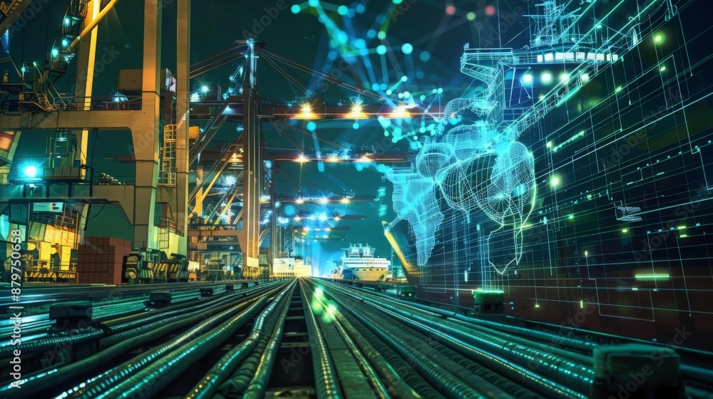 Poster discuss the importance of cybersecurity in protecting shipyard data and operations.