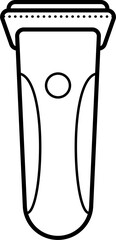 Shaver illustration outline vector