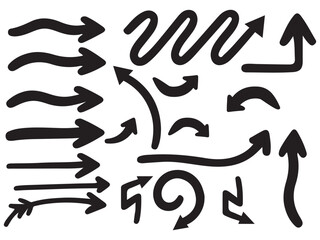 Arrow icon set. arrow icon on isolated background.	