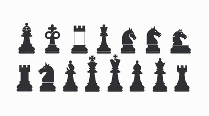 Displayed is an assortment of various chess pieces in a balanced arrangement, showcasing different styles and designs, which symbolize the depth and versatility of chess.