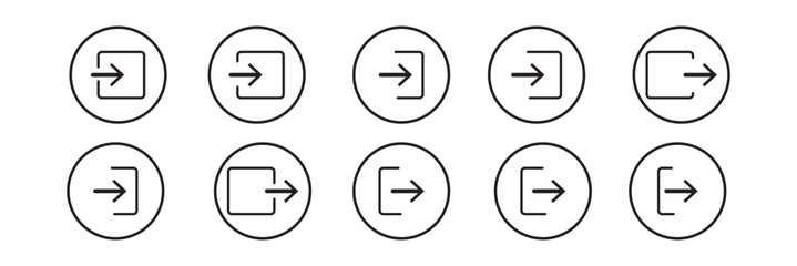 Website user logout isolated icon, web site account log out linear icon, site profile exit outline vector icon