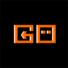 Obraz premium GO template design .pixel art .8 bit game . concept for video game elements.