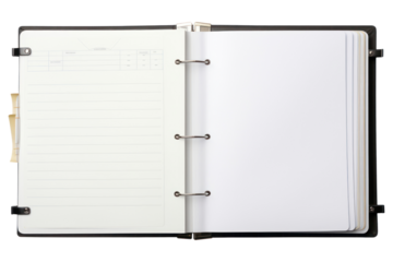 PNG Binder diary page open.