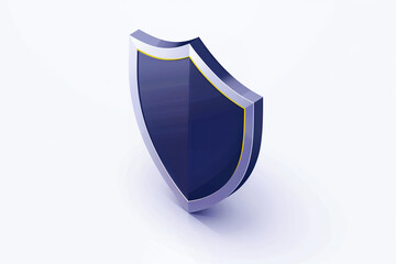 Shield - Graphic, Isometric, Business, Technology, Vector, Isolated, 3D, White Background