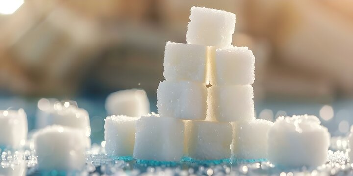 Healthier Alternative Low-Calorie Sugar Substitutes for Sweet Taste. Concept Stevia, Monk Fruit, Erythritol, Xylitol, Allulose