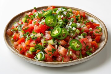 Vibrant Homemade Salsa with Fresh Roma Tomatoes