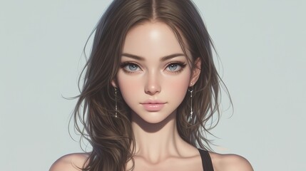 Naklejka premium female portrait