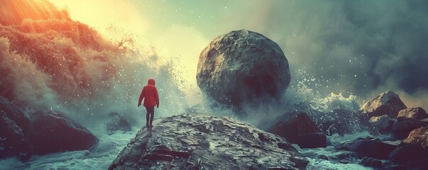 A person with a resilient spirit, their determination to overcome obstacles evident in their every move.