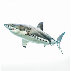 Fototapeta premium Animal Portrait: Great White Shark, Realistic Photography