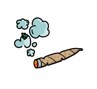 Cannabis Joint Pre-Roll Vector