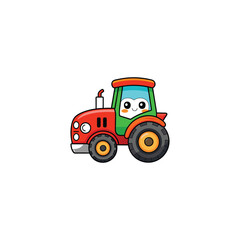 red tractor isolated on white tractor, farm, agriculture, toy, red, machine, vehicle, machinery, truck, equipment, agricultural, isolated, transport, wheel, industry, 