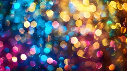 Abstract colorful bokeh background	