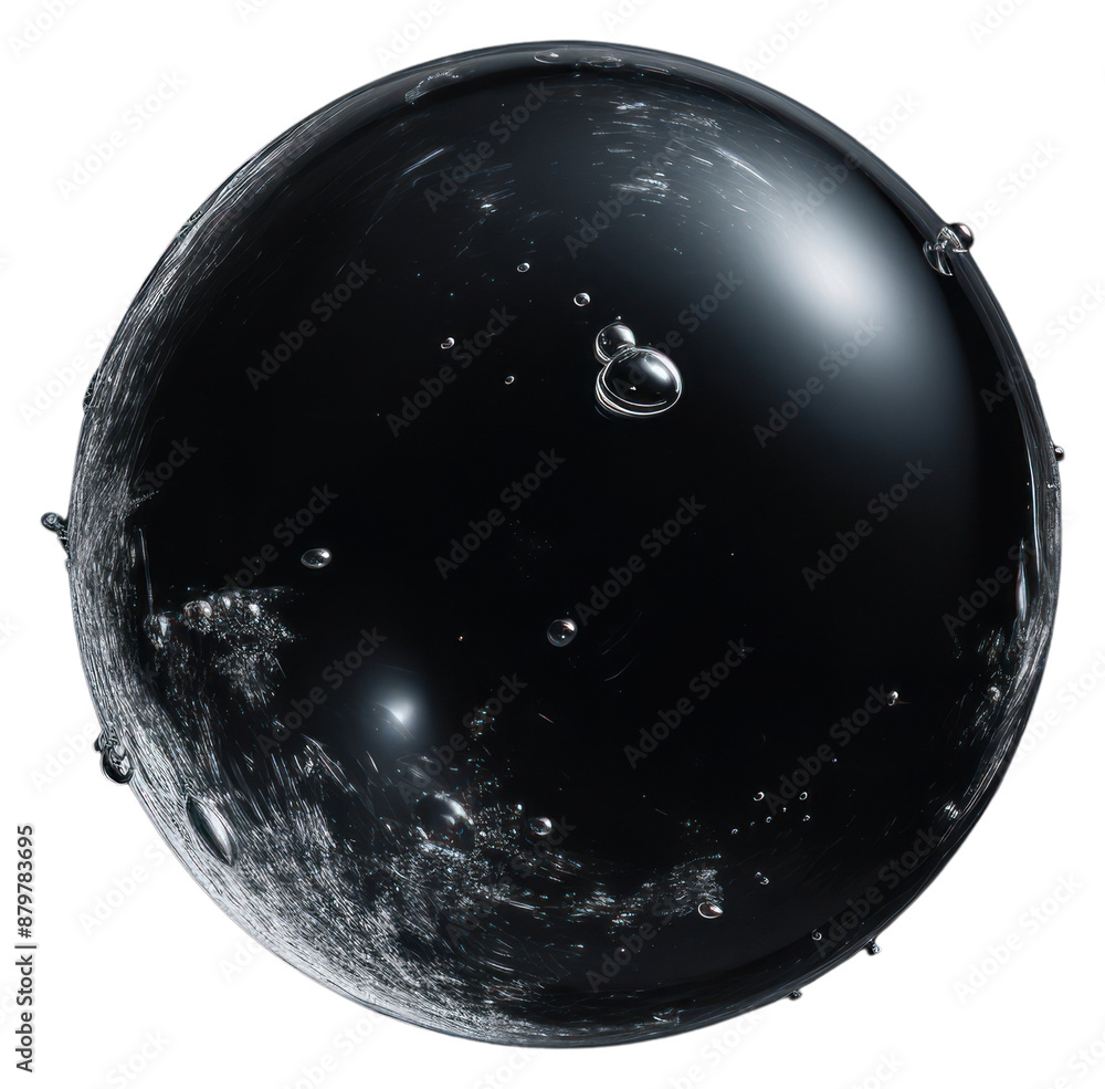 Sticker png water bubble effect astronomy sphere space.