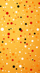 Red Dots, Circles, Balls, on Yellow Background, Abstract Image, Texture, Pattern Background, Wallpaper, Background, Cell Phone Cover and Screen, Smartphone, Computer, Laptop, 9:16 and 16:9 Format - PN