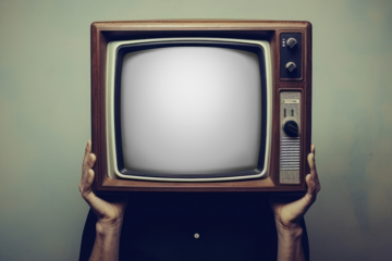 Retro TV Screen png mockup, transparent design