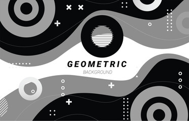 grey geometric background banner illustration