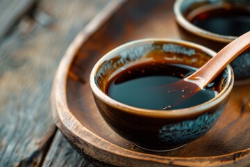 A look at hoisin sauce in a cup